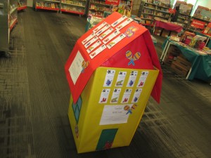 We've had great success displaying our teacher wish lists on a three-dimensional display.