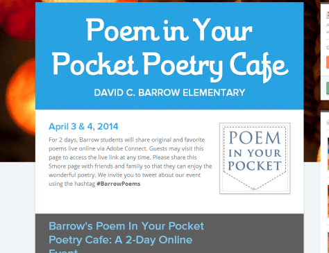 Poem in Your Pocket Poetry Cafe   Smore