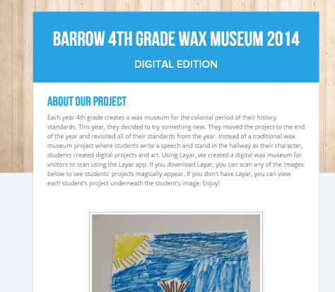 Barrow 4th Grade Wax Museum 2014 Smore