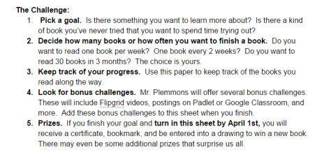 2015 Barrow Reading Challenge   Google Docs challenge