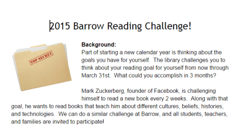 2015 Barrow Reading Challenge   Google Docs
